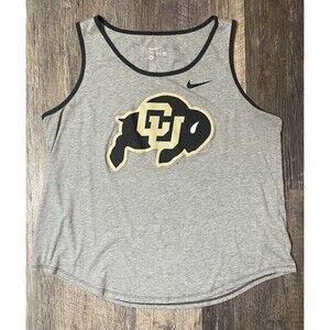 Nike The Nike Tee Tank Top Mens XL Gray Colorado Buffaloes CU Sleeveless Gym
